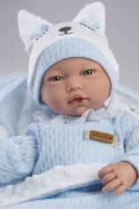 Guca 960 GAEL - realistická panenka miminko se zvuky a měkkým látkovým tělem - 38 cm