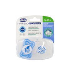 Chicco Chicco Pacifier Physio Light Blue 6-16M 2U 
