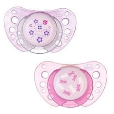 Chicco Chicco Physio Air Rubber Pacifier Rose 0-6m 2 Units 