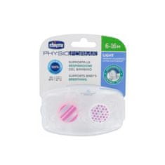 Chicco Chicco Pacifier Physio Light Pink 6-16M 2U 