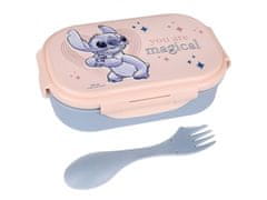 Disney Stitch Raňajková krabička so príborom, lunchbox na sendviče 