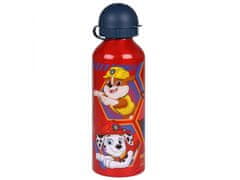 Nickelodeon Psi patrol Červená, hliníková fľaša, bidon Chase, Rubble, Marshall 500 ml