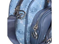 Disney Stitch Disney Modrá kabelka + taštička, na nastaviteľnom popruhu 22x16x7cm 