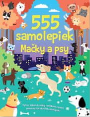 555 samolepiek Mačky a psy