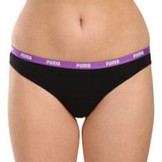 Puma 3PACK dámské tanga čierná (503008001 005) - veľkosť M