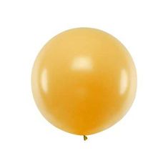 PartyDeco Okrúhly balón 1m, metalický zlatý