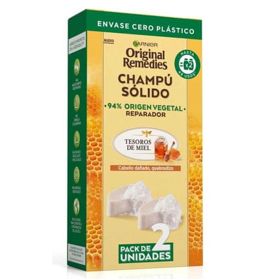 Garnier Garnier Original Remedies Champíº Sólido Cabello Dañado Quebradizo 2 x 60g