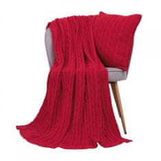 SCANquilt Deka pletená IMPERIAL červená 130x190 cm
