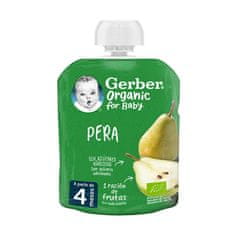 GERBER Gerber Pouch Organic Pear 90g 