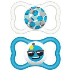 MAM Mam Baby Air 6+ Blue Silicone Soother 2U 