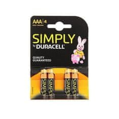 Duracell Duracell Simply Alkaline Batteries AAA LR06 / MN2400 4 Units 