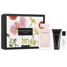 Narciso Rodriguez For Her - EDP 100 ml + tělové mléko 50 ml + EDP 10 ml