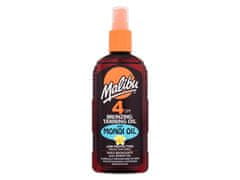 Malibu Malibu - Bronzing Tanning Oil Monoi Oil SPF4 - For Women, 200 ml 