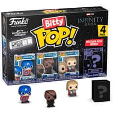 Funko Blister 4 figures Bitty POP Marvel The Infinity Saga Captain America 