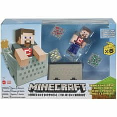 Mattel Minecraft Explosive Wagon Steve figure 