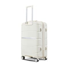 Mifex  Cestovný kufor veľký PP13, béžová, TSA,75x50x30