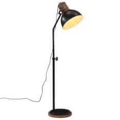 Vidaxl Podlahová lampa 25 W čierna 30x30x90-150 cm E27