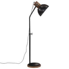 Petromila vidaXL Podlahová lampa 25 W čierna 30x30x90-150 cm E27