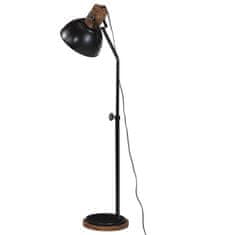 Vidaxl Podlahová lampa 25 W čierna 30x30x90-150 cm E27