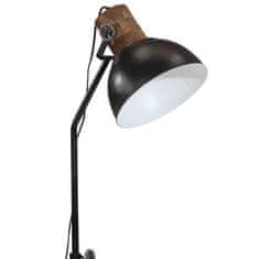 Petromila vidaXL Podlahová lampa 25 W čierna 30x30x90-150 cm E27