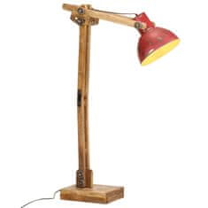 Vidaxl Podlahová lampa 25 W šmuhovaná červená 33x25x130-150 cm E27