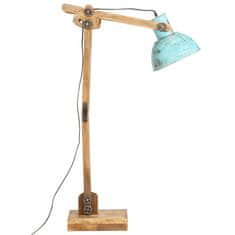 Vidaxl Podlahová lampa 25 W šmuhovaná modrá 33x25x130-150 cm E27