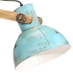 Vidaxl Podlahová lampa 25 W šmuhovaná modrá 33x25x130-150 cm E27