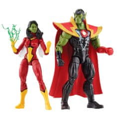 HASBRO Marvel Avengers Beyond Earth Mightiest Skrull Queen & Super Skrull figures 15cm 