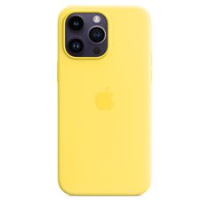 Apple iPhone 14 Pre Max Silicone Case with MS - C.Yellow