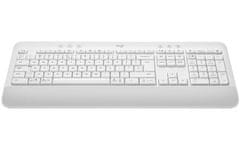 Logitech klávesnica Signature K650/ bezdrôtová/ Bluetooth/ CZ/SK layout/ biela