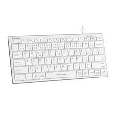 A4Tech FX51, kancelárska klávesnica, nízkoprofilová, USB, CZ, biela