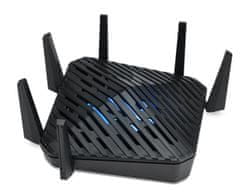 Acer Predator connect W6, router WiFi 6E, 802.11 a/b/g/n/ac/ax, až 7800 Mb/s, tri-band (2.4/5/6GHz), 1xWAN 2.5Gb/s, 4xLAN 1Gb/s, WPS