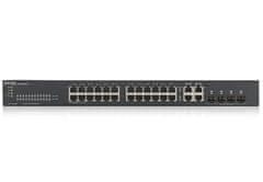 Zyxel GS1920-24v2, 28-port Gigabit WebManaged switch: 24x Gigabit metal + 4x Gigabit combo (metal/SFP), IPv6