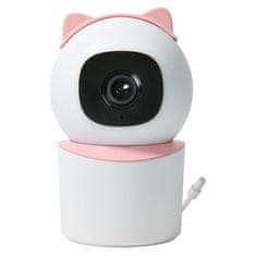 Immax NEO LITE SMART Security vnútorná kamera BABY, 355 ° 50 °, P / T, Wi-Fi, 4MP, ružová, TUYA
