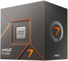 AMD Ryzen 7 8700F / LGA AM5 / max. 5,0 GHz / 8C/16T / 24MB / 65W TDP / bez VGA / BOX vr. chladiče Wraith Stealth