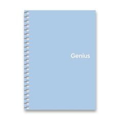 SHKOLYARYK Krúžkový blok Genius A5, štvorčekový, 80 listov, mix farieb