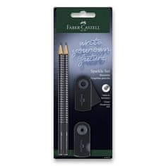 Faber-Castell Grafitová ceruzka Sparkle Black set 4 ks