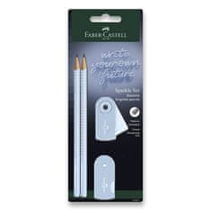 Faber-Castell Grafitová ceruzka Sparkle Sky Blue set 4 ks