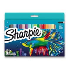 Sharpie Permanentný popisovač Fish sada 18 farieb