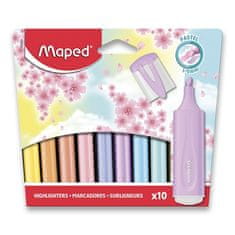 Maped Zvýrazňovač Fluo Peps Pastel sada 10 farieb