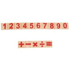Kruzzel Drevené palice na učenie počítania 22447 