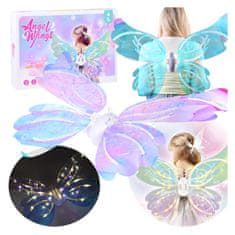 JOKOMISIADA Svetelné krídla pre motýľa, elfa, vílu Fairy Fairy Wings ZA5004