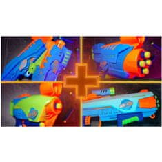 HASBRO Nerf blaster Elite JR Rookie Pack odpaľovač 32 nábojov štíty ZA5180