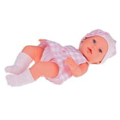 JOKOMISIADA Bábika Novorodenec oblečený ružový klobúk šaty maskot králik ZA5007 RO