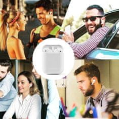 Cool Mango Bluetooth slúchadlá, kompaktné a pohodlné, s prenosným nabíjacím boxom, ergonomický dizajn, prispôsobia sa všetkým ušiam, pre krištáľovo čistý zvuk, vynikajúci zvukový zážitok, biela - Earbuds