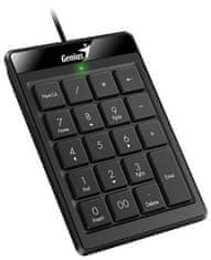 Genius NumPad 110 Klávesnica, numerická, drôtová, slim design, USB, čierna