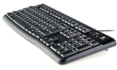 Logitech drôtová klávesnica K120 - EMEA - CZ layout - čierna