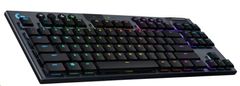 Logitech G915 TKL Tenkeyless LIGHTSPEED Wireless RGB Mechanical Gaming Keyboard - CARBON - US INT' L - INTNL