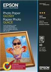 Epson Photo Paper Glossy A3 20 listov