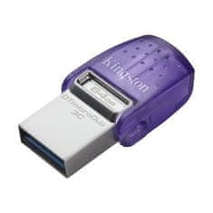 Kingston DataTraveler MicroDuo 3C/64GB/USB 3.2/USB-A + USB-C/Fialová